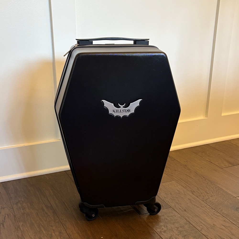 Killstar Gothic Black Coffin Luggage